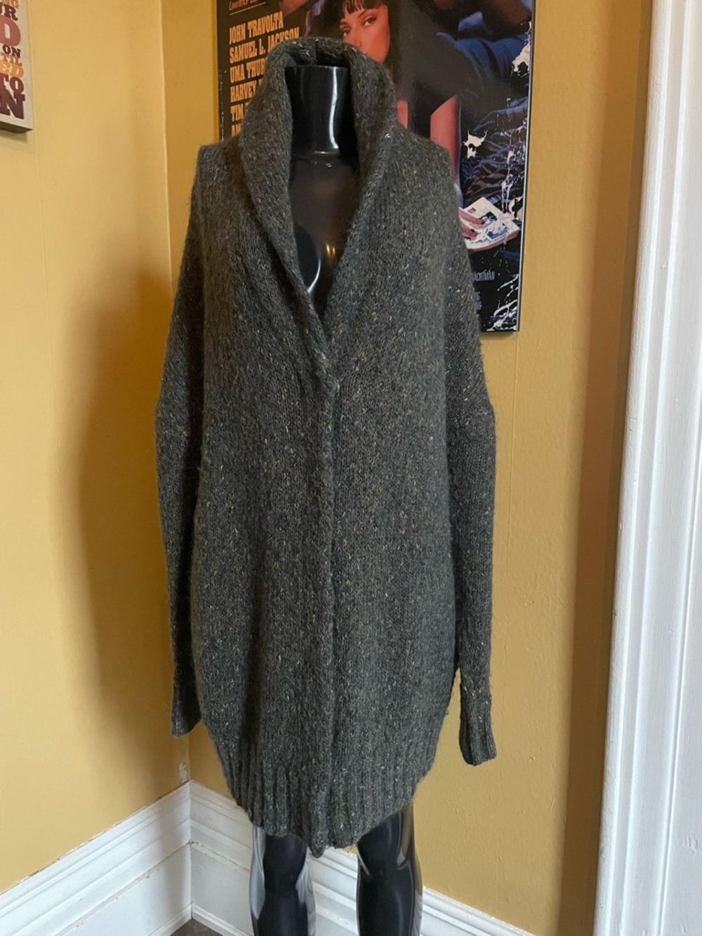 Women’s “Line “ Blended Wool Cowel Neck ( Large)